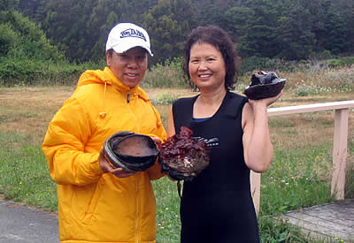Chong, Owner of Coast Inn and Spa with Abalony